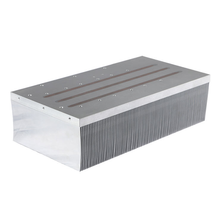 Custom aluminum soldering heat pipe heatsink cooling welding heat sink for amplifier cooler power supplier