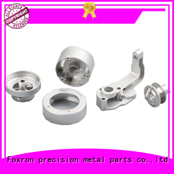 Foxron high quality precision cnc machined parts with anodized surface for audio control panels